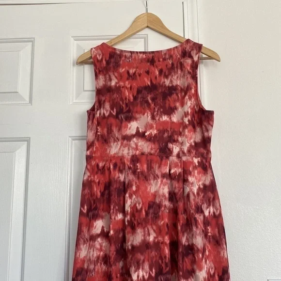 Eddie Bauer tie dye pattern coral sleeveless dress. - Picture 12 of 12